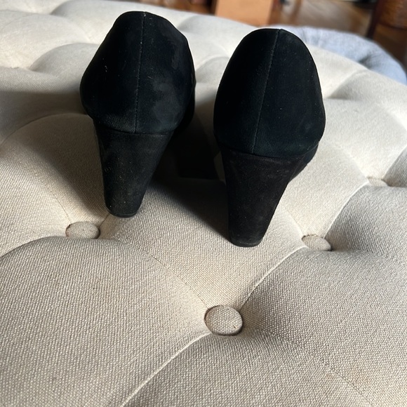 Black Suede J Crew Wedges - Picture 3 of 3